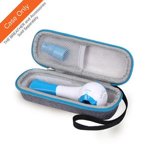 THE BREATHER Respiratory Muscle Trainer Travel Case for Hand-Held Device, Blue, 1 Count