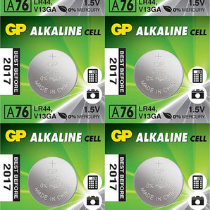 1 GP A76 LR44 AG13 Alkaline Cell 1.5V Alkaline Button Cell Battery