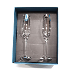 Waterford Elegance Optic Classic Champagne Flute Set of 2