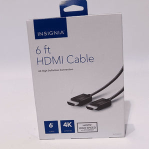 Insignia - 6' HDMI Cable - Matte Black