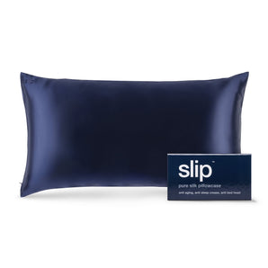 Slip Pure Silk 360 Thread Count Navy Silk Pillowcase, King