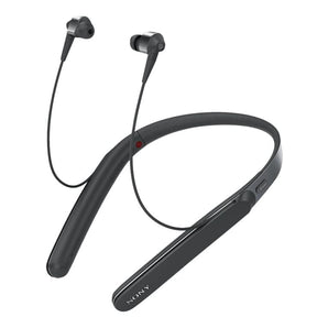 Sony WI-1000X - Earphones with mic - in-ear - behind-the-neck mount - Bluetooth - wireless, wired - NFC - active noise canceling - black