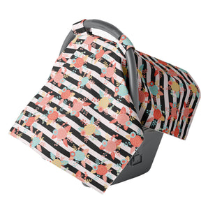 Jlika Car seat Covers for Babies, Carseat Canopy, Baby car seat Cover for Newborn Girl and Infant Girls