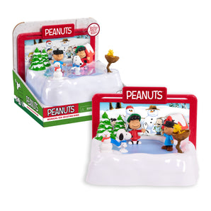 Peanuts Motorized Ice-Skating Rink, Toys for Kids Ages 3 4 5 Years Old, Also Fun For Seasonal Decorations and Holiday Displays,  Kids Toys for Ages 3 Up, Gifts and Presents