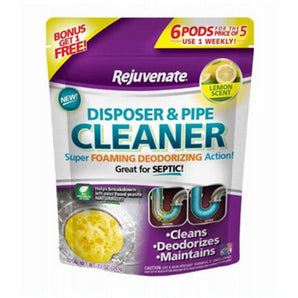 4929634 DISPOSER PIPE CLEANER 6P Rejuvenate Pod Garbage Disposal & Drain Cleaner (Pack of 1)