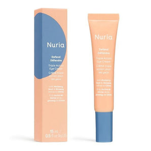 Nuria Defend Triple Action Eye Cream for Dark Circles, Puffiness and Fine Lines, Nourishing Under Eye Cream w/ Ginseng