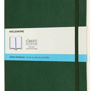 Moleskine Notebook, Extra Large, Dotted, Myrtle Green, Soft Cover (7.5 x 9.75) (Books)