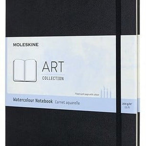 Moleskine Art Watercolour Notebook, A4, Black, Hard Cover (8.25 x 11.75) (Books)