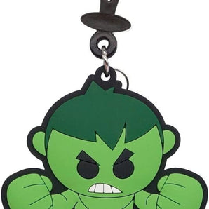 Marvel Hulk Soft Touch Bag Clip - Marvel Hulk Backpack Keychains for Boys and Girls, Cute Marvel Hulk Keychain Accessories for Purse, Marvel Hulk Key Ring Charms for Marvel Fans - 4.5 Inches