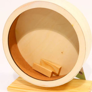 Hemoton Wheel Exercise Hamster Wooden Running Silent Pets Pet Run Disc Small Play Non Wheels Mute Hamsters