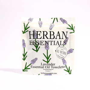 Herban Essentials Lavender Essential Oil Towelettes 7 Count