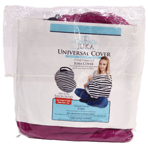 JLIKA Baby Car Seat Canopy Cover and Stretchy Nursing Cover - Plum