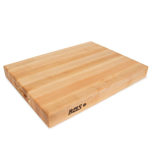John Boos Maple Wood Cutting Board for Kitchen Prep, 24" x 18" x 2.25"