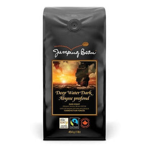 Jumping Bean Deepwater Dark Fair Trade and Organic Coffee, Whole Bean - 1lb