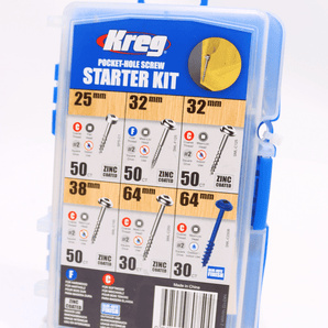 Kreg SK04 Pocket Hole Starter Screw Kit, Steel, 260 Piece