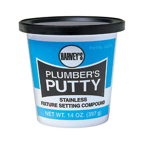 Oatey Harvey 043010 Stainless Plastic Plumbers Putty 14Oz