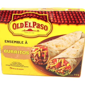 Old El Paso Burrito Dinner Kit, 510g/18 oz., 8 per box, (12 Pack) {Imported from Canada}