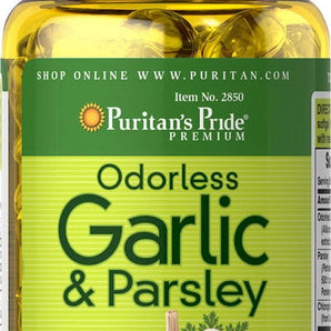 Puritan's Pride Odorless Garlic & Parsley 500 mg / 100 mg