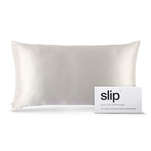 Slip Pure Silk 360 Thread Count White Silk Pillowcase, King