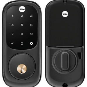 Yale YRD226-CBA-BSP Wi-Fi & BLE Assure Lock Touchscreen Deadbolt, Black Suede