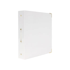 Russell+Hazel 1 1/2" 3-Ring Non-View Binders White (36917)