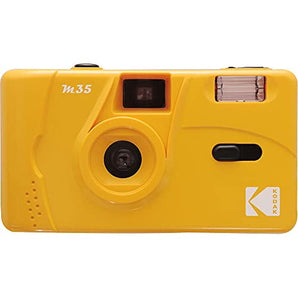 Kodak M35 35mm Film Camera (Yellow) - Focus Free, Reusable, Built in Flash, Easy to Use