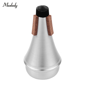 moobody Muslady Aluminum Trumpet Practice Straight Mute Silencer for Beginner Practicing