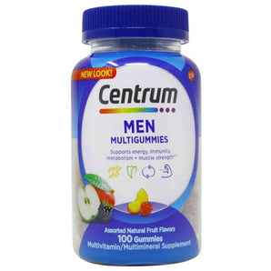 Centrum Multigummies Men - Assorted Fruit Flavors 100 Gummies