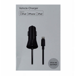 Verizon 2.4A Car Charger for iPhones - Black