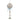 Hallmark Baby's First Christmas Silver Rattle with Blue Ribbon 2023 Christmas Ornament, 0.13lbs