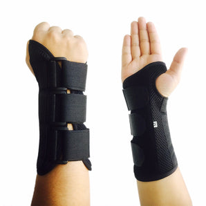 FITTOO Breathable Wrist Support Carpal Tunnel Splint Adjustable Wrist Support Brace For Pain Relief - Arm Compression Hand Support Splint(Single,Right Hand)