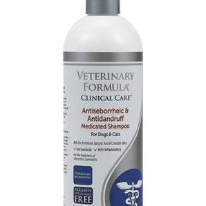 Veterinary Formula Clinical Care Antiseborrheic & Antidandruff Shampoo for Dogs & Cats, 16 oz.