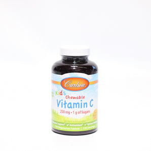 Carlson Kid s Chewable Vitamin C - Tangerine 250 mg 120 Veg Tabs