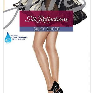 Hanes Silk Reflections Control Top Reinforced Toe Pantyhose