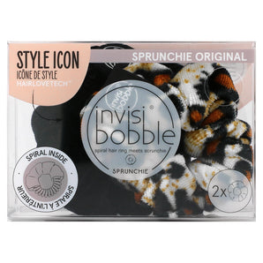Sprunchie Original, True Black/Purrfection, 2 Pack, Invisibobble