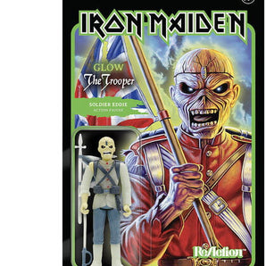 Iron Maiden Super7 - Iron Maiden Reaction Figure Wave 1- Soldier Eddie (Glow In The Dark) Music