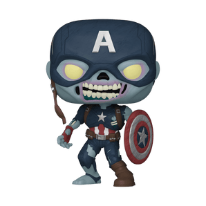 Funko Pop! What If...? - Zombie Captain America Vinyl Bobblehead