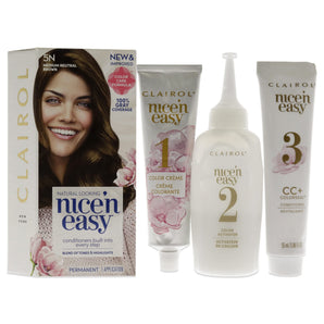 Clairol Nice'n Easy Permanent Hair Dye Color Cream, 5N Medium Neutral Brown