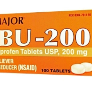 IBUPROFEN 200MG DYE FREE TAB IBUPROFEN-200 MG White 100 TABLETS UPC 309047914593