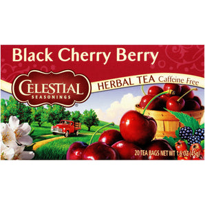 Celestial Seasonings Black Cherry Berry Caffeine-Free Herbal Tea Bags, 20 Count
