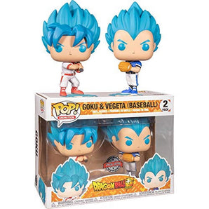 Funko Pop Animation: DBS- Goku & Vegeta (Baseball) 2PK (Exc)