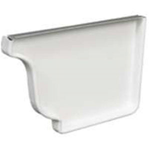 Amerimax Home Products 27006 White Aluminum Right Gutter Endcap - 5 In.