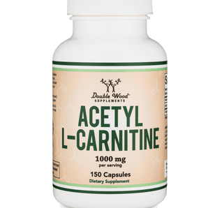 Acetyl L Carnitine (150 Capsules, 75 Day Supply) 1,000mg ALCAR for Brain Function Support, Memory, Attention, and Stamina - Made and Tested in The USA by Double Wood Supplements