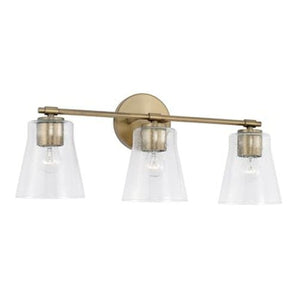 Capital Lighting 146931-533 Baker 3 Light 23" Wide Bathroom Vanity Light - Brass