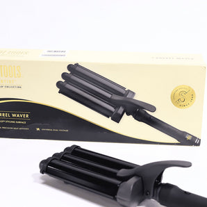 Hot Tools Pro Artist Black Gold 3 Barrel Waver Digital Hair Wave Iron HTIR8001BG