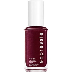 essie Expressie Quick Dry 8 Free Vegan Nail Polish, Dark purple, 0.33 fl oz Bottle