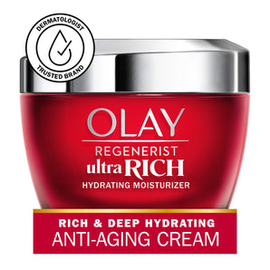 Olay Regenerist Ultra Rich Face Moisturizer, Everyday Care for All Skin Types, 1.7 oz