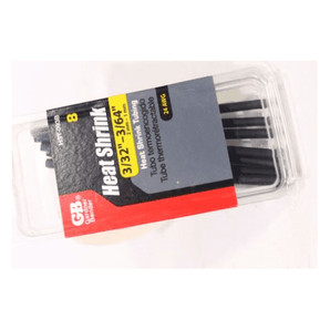 Gardner Bender 3/32 in. D Heat Shrink Tubing Black 8 pk