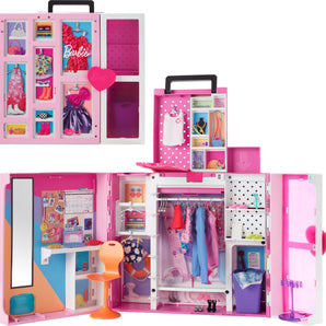 Barbie Dream Closet Playset with 35+ Clothes and Accessories, Mirror and Laundry Chute