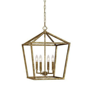 Millennium Lighting  4 Light Metal Pendant Light in Multiple Finishes Vintage Gold N/A Gold